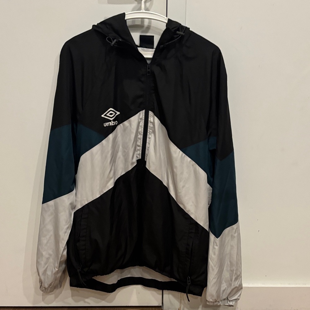Umbro Black, White, and Teal Jacket